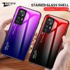 Mi12T Case Gradient Tempered Glass Cover For Xiaomi Mi 12 12T 12X 12S Ultra Xiomi Mi12 Lite Mi12X Mi12T Pro Phone Cases