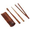 4Pcs Natural Bamboo Tea Set Chinese Classic Tea Service Tool Tea Ceremony Accessories