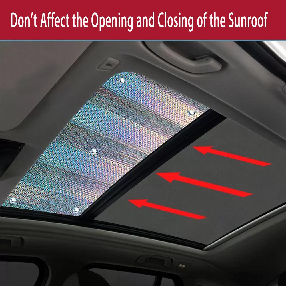 2Pcs Car Sunroof Sunshade Heat Insulation Cover Windscreen Sun Shade Sun Protection Fit for Byd Atto 3 Yuan Plus MG ZE EV