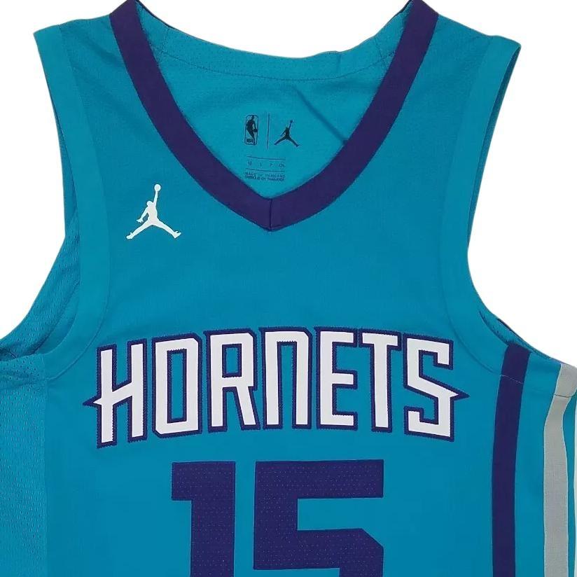Nike Air Jordan Kemba Walker Charlotte Hornets 2023/24 Icon Edition Authentic Jersey #15 Men's 863016-428