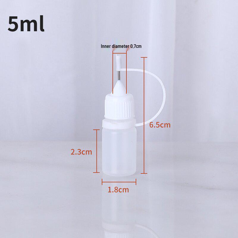 ПЭ-бутылка с игольчатым дозатором для эфирных масел, пигментов, клея и чернил