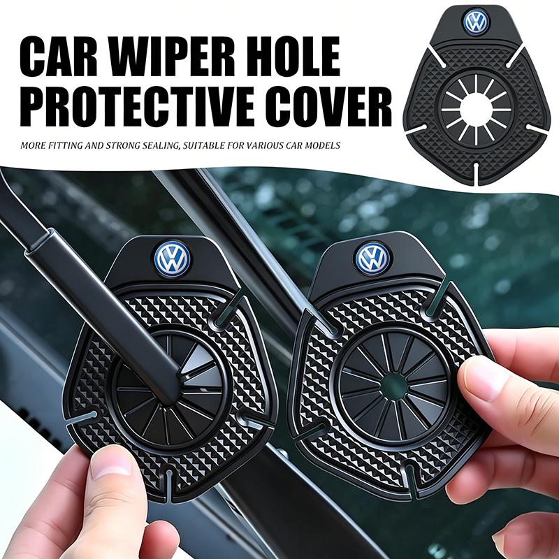 Car Wiper Hole Protective Covers Debris Leaves Dustproof Sleeve For VW GTI Polo Golf Passat B6 Tiguan Arteon Jetta T-ROC ID.4 CC ze7