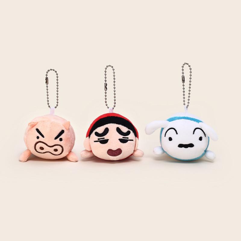 Crayon Shin Chan Plush Keychain Set With Stackable Characters For Kid And Collectors