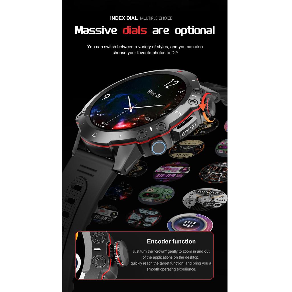 SmartWatch Men AMOLED Outdoor Sport Track Heart Rate Health Monitor Ip67 Waterproof Bluetooth Call Smart Watch