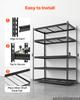 VEVOR Storage Shelves, 5-Tier 1361 kg Garage Shelving 122 x 61 x 181.3 cm, for Garage, Basement, Warehouse, Kitchen