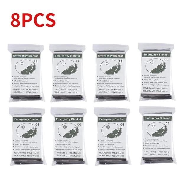 5-30 шт., одеяло для выживания в чрезвычайных ситуациях, аптечка первой помощи, водостойкая водонепроницаемая фольга, термоодеяло для кемпинга, военное одеяло, хит продаж
