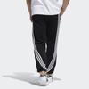 adidas Оригинальные повседневные свободные хлопковые спортивные штаны с 3 полосками и трилистником, мужские брюки черного цвета FM1521