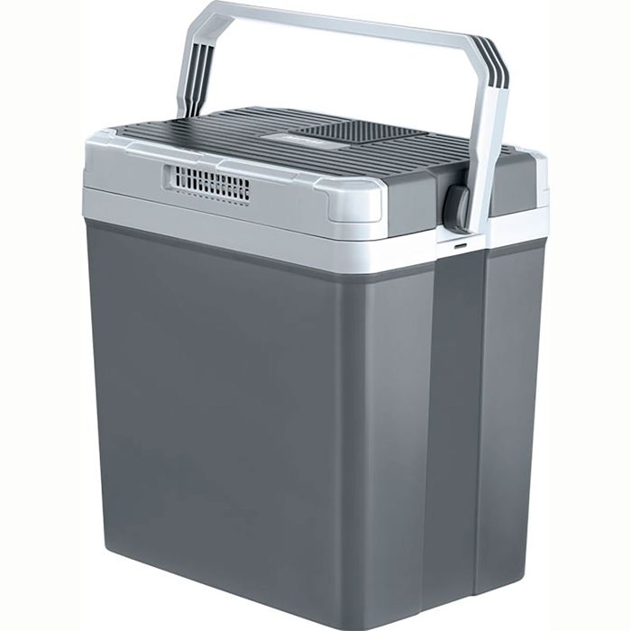 Glacière Électrique Portable 24 Litres, 12V / 220 - 240V Voiture Et Camping MPM MPM-28-CBM-08YA Gris 33741