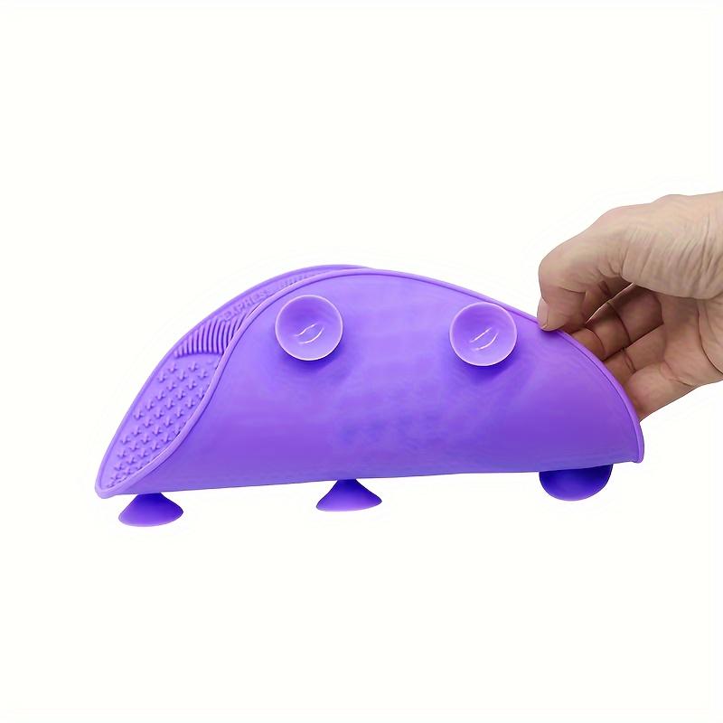 Многофункциональный коврик для чистки пудры с присоской, силиконовый коврик для кистей, инструмент для чистки косметических кистей