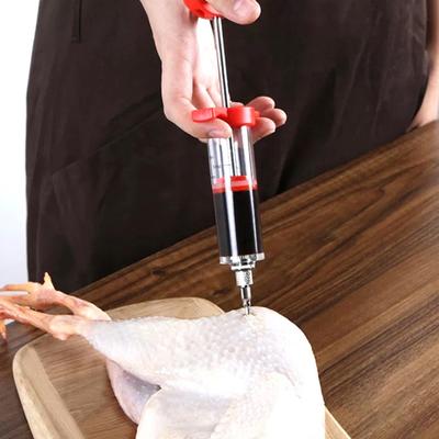 Игла для вкуса с иглой из нержавеющей стали, пищевой масштаб, дизайн, маринад для мяса, барбекю, стейк из свинины, инжектор для мясного соуса, кухонные инструменты
