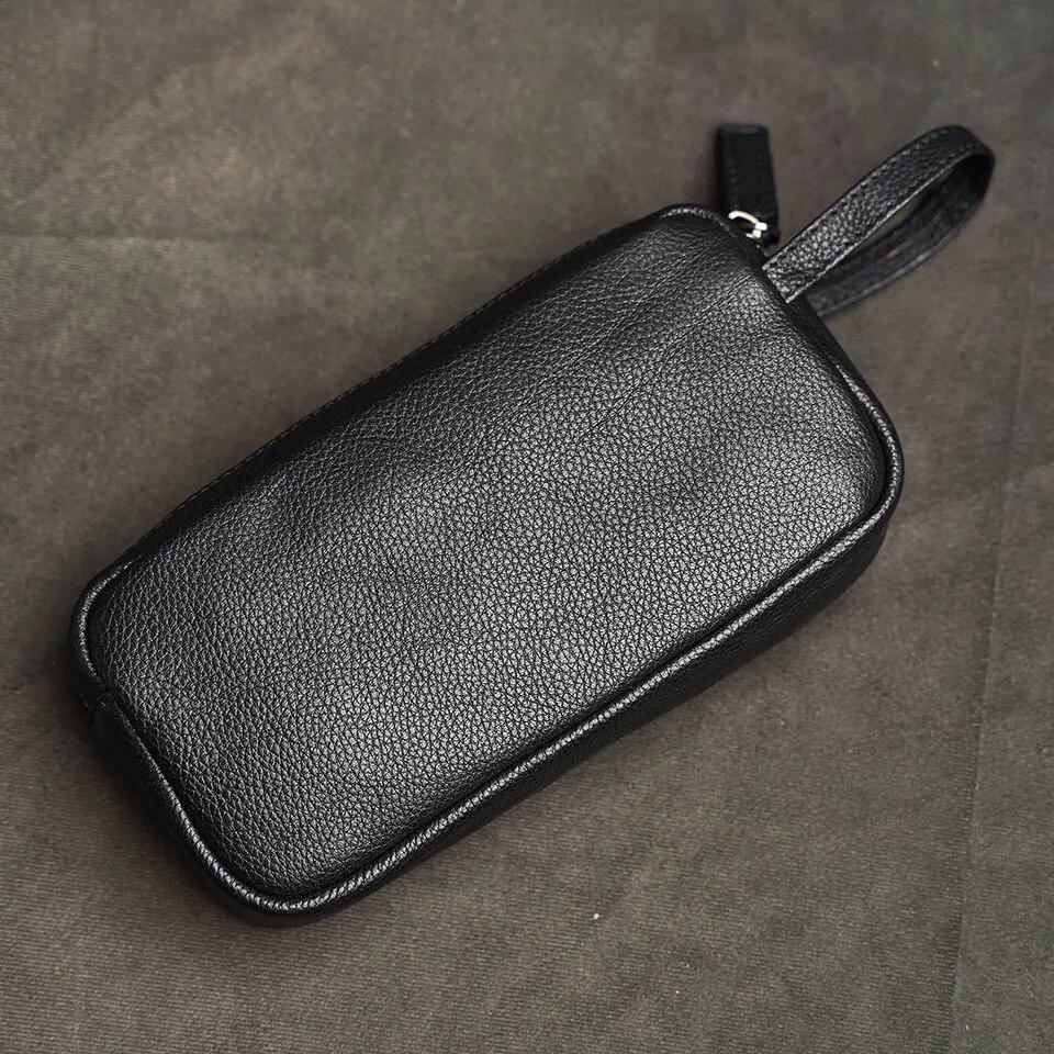 Мужской клатч из 100% натуральной кожи, женская сумка-тоут, сумка для мобильного телефона, кошелек для монет, маленькая сумка для хранения, длинный кошелек