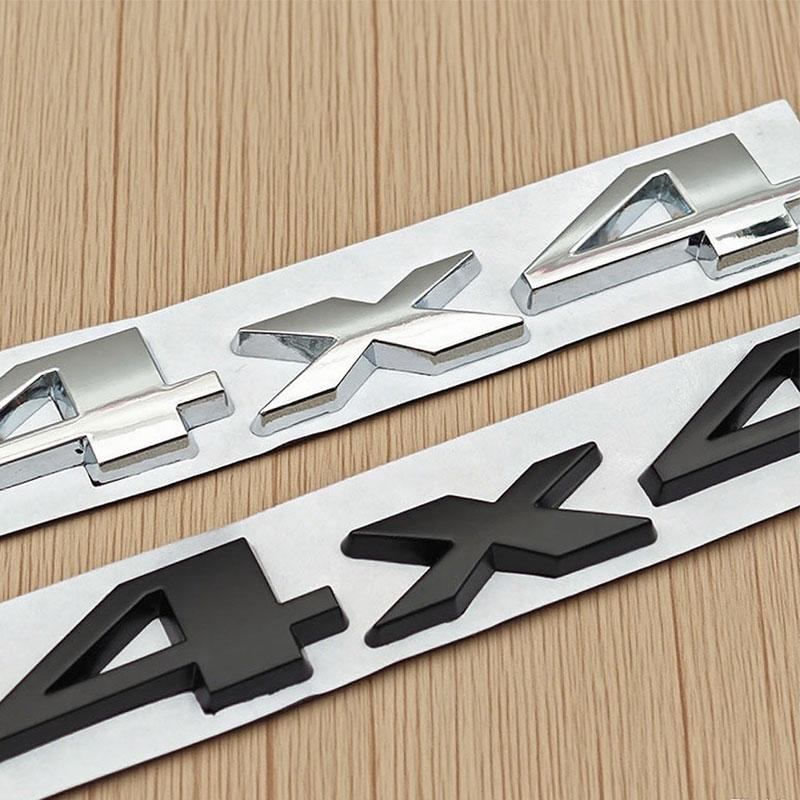 3D Chrome Black Nameplate 4X4 Logo Emblem Car Rear Trunk Sticker Badge for Jeep Grand Cherokee Wrangler Compass Accessories re1