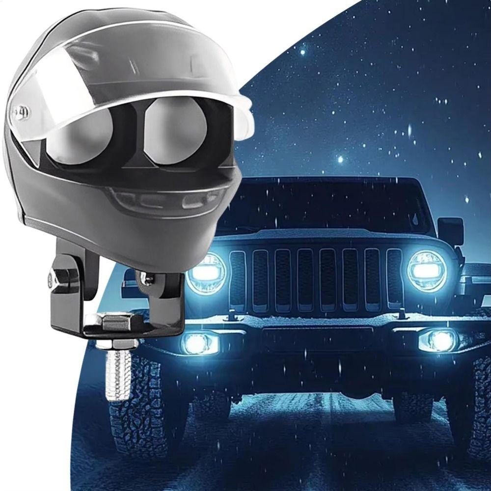 High Low Beam Helmet-Style Spotlight Projector Lens Auxiliary Spotlight Vehicle Truck Motorbike