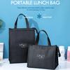 Unisex Office Hand Zip Handbags Thermal Insulated Lunch Bags Picnic Bag Food Tote Cooler Bags
