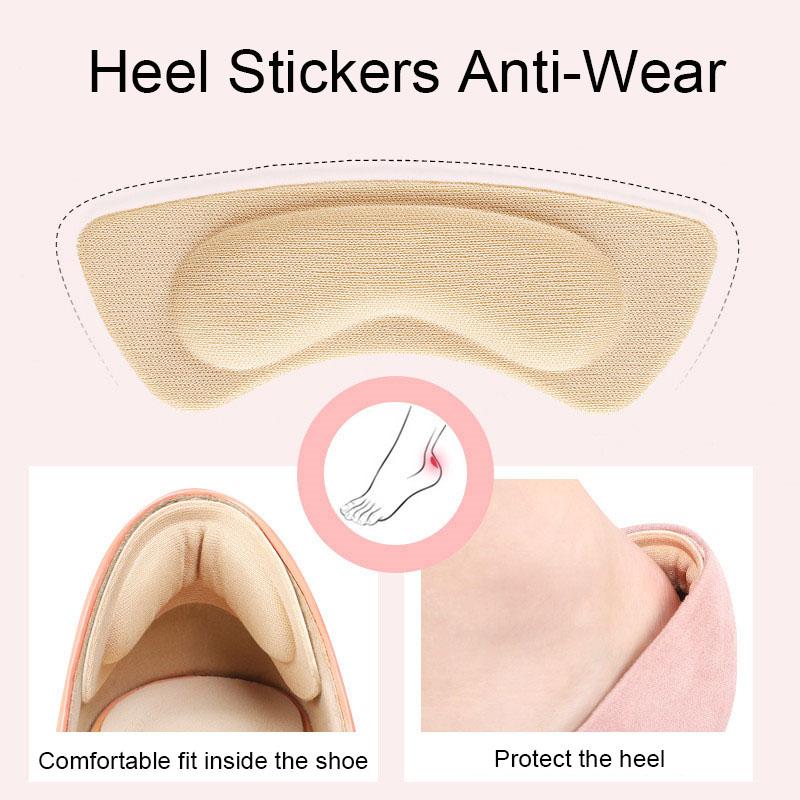 1 пара стелек для пяток, пластыри для снятия боли, противоизносные подушечки, уход за ногами, защита пяток, клейкая наклейка для задней части обуви, вставная стелька