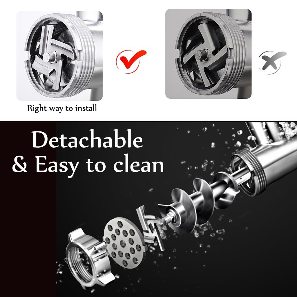 Электрические мясорубки из нержавеющей стали, мощная электрическая мясорубка, колбасная начинка, мясорубка 3200 Вт, домашний кухонный комбайн