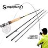 Fly Fishing Rod 4-Piece 9-feet Graphite Ultralight Portable Fly Fishing Pole for Trout Fishing
