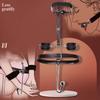 VaHppy Sex Toy Set Anal Hooks Mouth Gag Handcuffs PU SM Bondage Anal Plugs Neck Restraint Backhanded