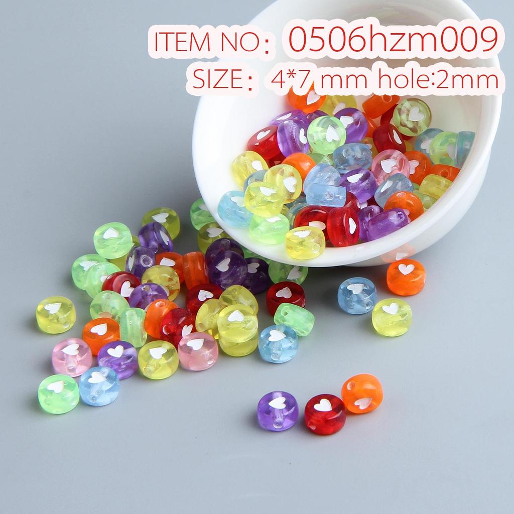10g Pack of Flat Acrylic Alphabet Beads for DIY Children's Beading and Jewelry Keychain Accessories