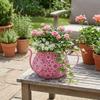 Floral Cutout Flower Pot Retro Decorative Flowerpot Ornaments Vintage Flowerpot  Garden