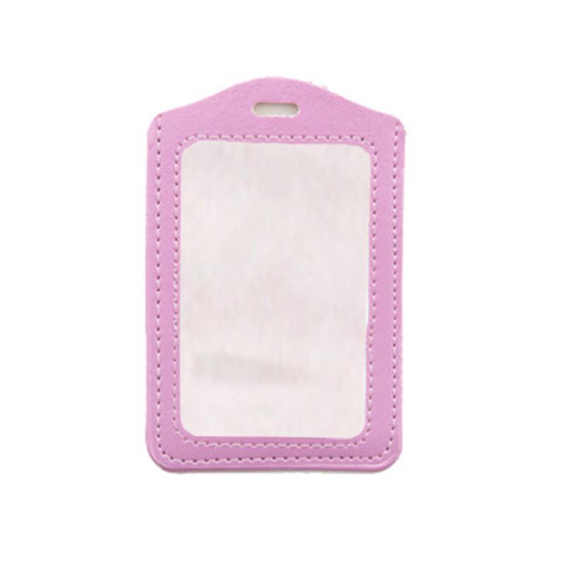 PU Card Case Holder Portable Fashion Bus Card Identity Badge Credit Card Protector