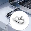 Алюминиевый зажимной адаптер 5 Гбит/с Высокоскоростной 6-портовый USB 3.0 Type-C 3,5 мм USB-разветвитель Док-станция Расширитель для ноутбука