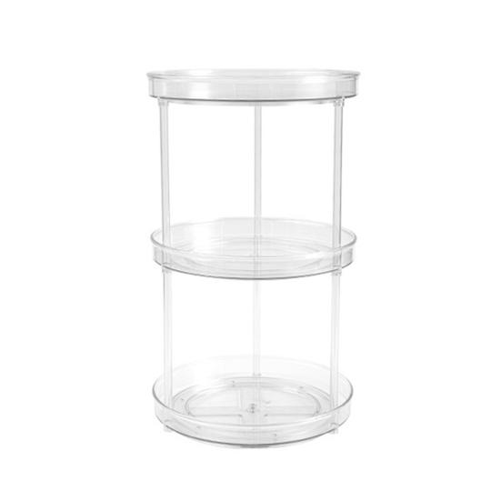 Вращающийся на 360 градусов лоток для хранения 1/2/3 слоя Lazy Susan Organizer Кухонный шкаф для кладовой Прилавок Держатель для специй Косметическая поворотная стойка