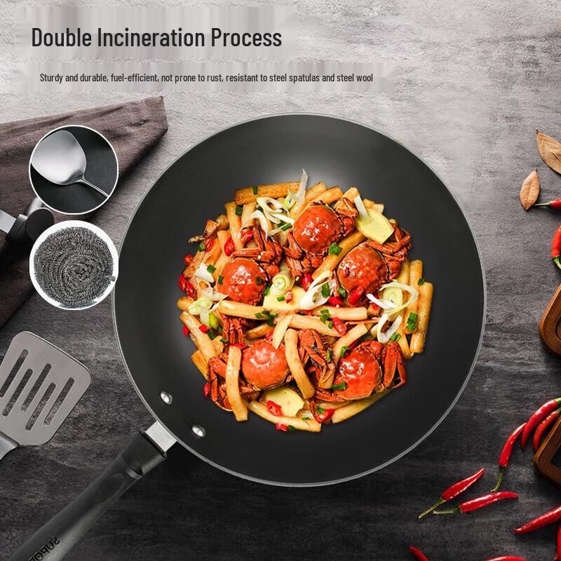 Supor Traditional Cast Iron Wok
