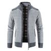 Men's Casual Autumn Winter Zipper Sweater Stand Collar  Cardigan Tops Sweater Blouse Coat