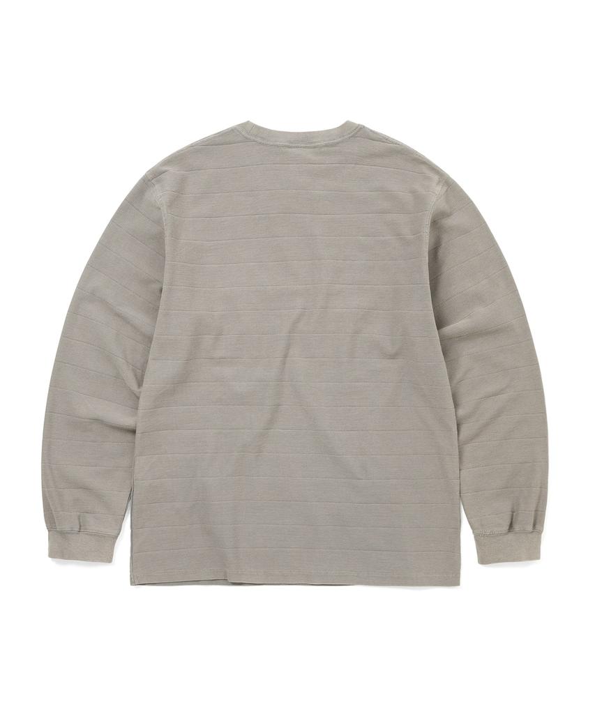 THISISNEVERTHAT Border Jacquard L/S Tee Graphite