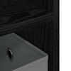 TV Stand with Drawers Black Oak Effect 79 x 40 x 48 cm