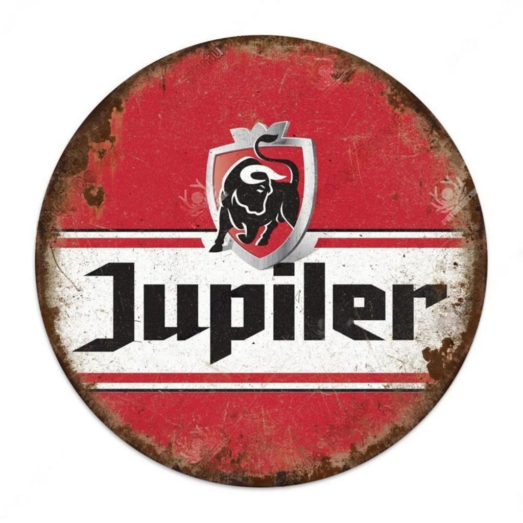 Vintage Retro Beer Rum Brand Round Tin Sign Set Classic Alcoholic Beverage Wall Decor for Bar Pub Man Cave Kitchen Home Beer