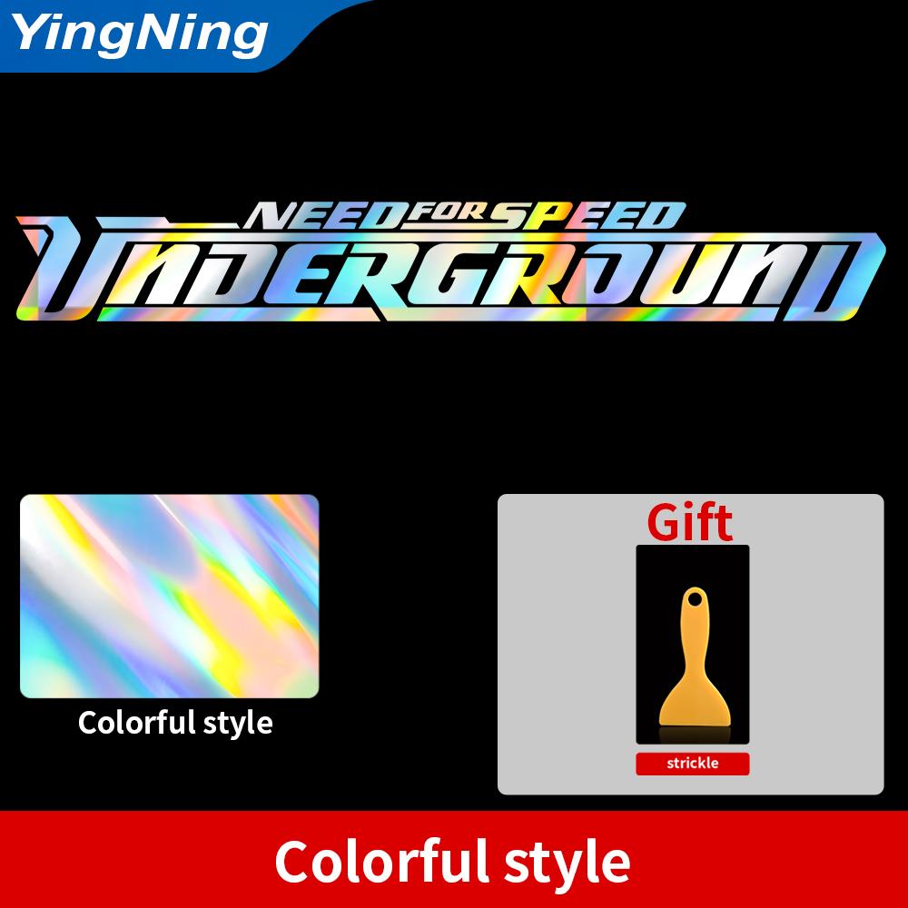 Need Speed Racing Video Game Style Car Sticker Underground Vinyl Windshield Decal Waterproof Reflective Auto Window Banner