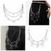 Tassel Punk Belt Chain Zinc Zinc Zinc Alloy Pants Chain Hip Hop Tassel Jeans Chain  Female