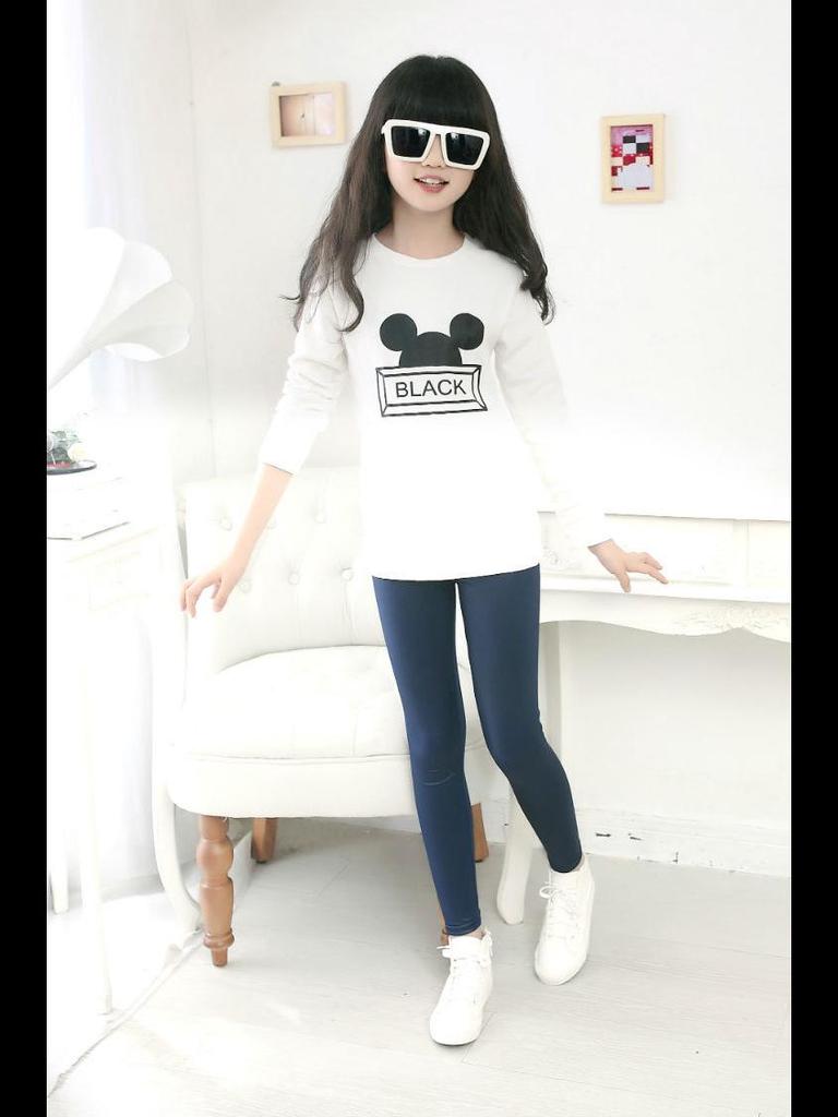 Новые леггинсы из искусственной кожи для девочек на осень/зиму с бархатной подкладкой