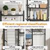 Above Toilet Storage Rack, 3-Tier Over The Toilet Shelf, Freestanding Bathroom Organizer Adjustable Storage Shelf Space Saver Rack for Restroom