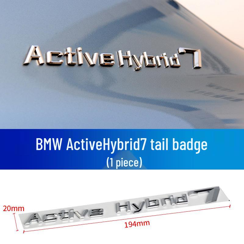 Manshi Compatible with Active Hybrid 3: 5-Word Logo Badge, 7 Displacement Badge, Hybrid Tail Badge