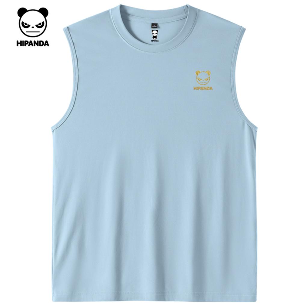 Hello Hipanda, Panda daily basic versatile silhouette American cool ice silk vest