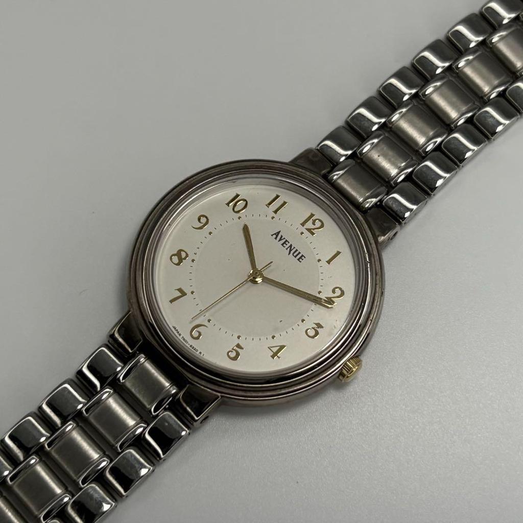 [Б/У] Кварцевые часы SEIKO Avenue с оригинальным браслетом, заменена батарейка