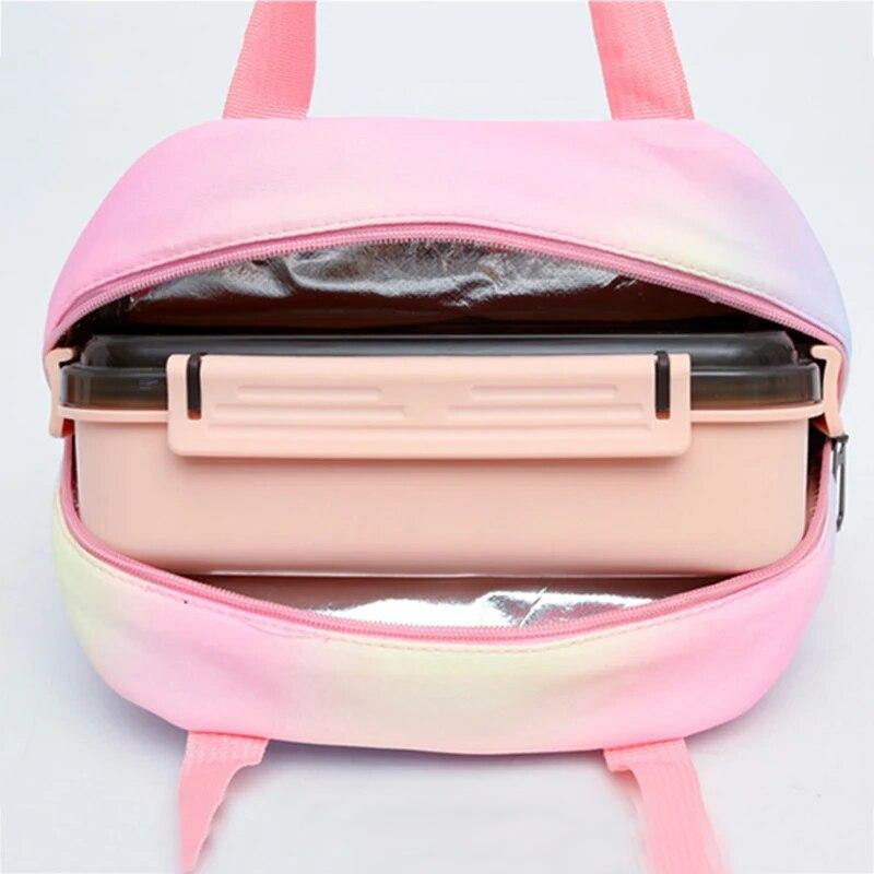 3 шт./компл., разноцветный рюкзак Dragon Ball с сумкой для обеда для женщин, студенческий рюкзак для подростков, повседневные школьные сумки, наборы