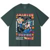 230 г/м² 100% хлопок Dragon Ball V26 Бульма Андроид Принт Унисекс Тяжелая хлопковая футболка