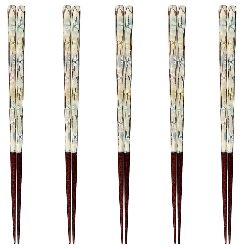Happy Set of Made In PID3640 J-kitchens Chopsticks, 5, Material Wood, Chopsticks, Japan,