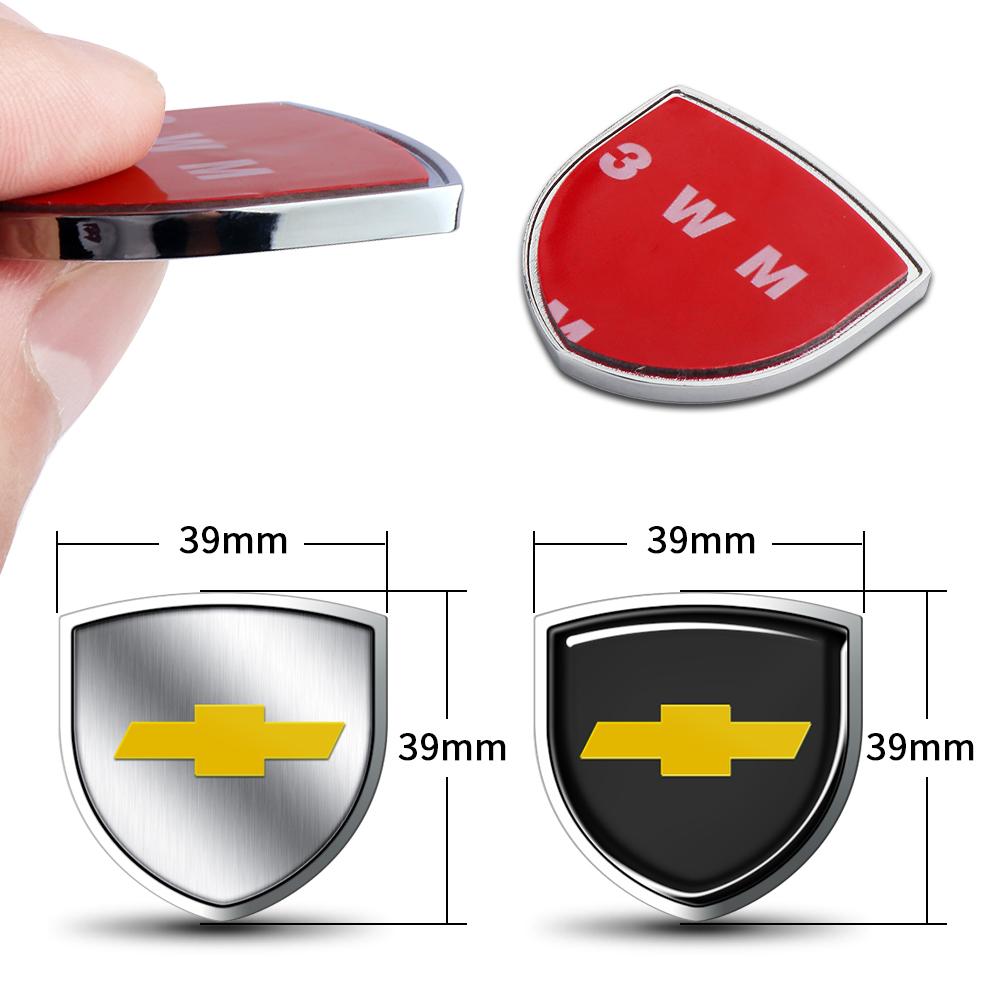 AABHE1 3D Metal Styling Body Fender Decoration Shield Stickers for Chevrolet Silverado Trailblazer Suburban Traverse Onix Colorado Volt