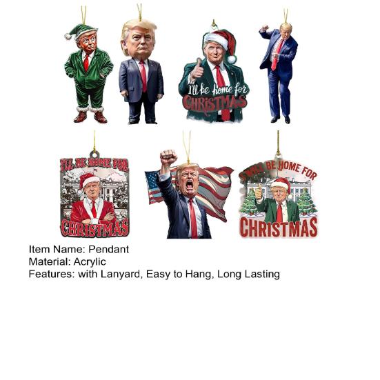 7 шт. забавные подвески с персонажами рождественские украшения с шнурком легко повесить подвески на рождественскую елку украшение для зеркала заднего вида