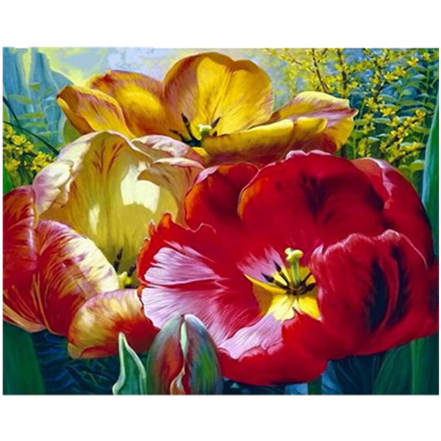 Full 5D Diy Diamond Painting Beautiful Flower Diamond Embroidery Full Lay Anime Cross Stitch Kits Home Decor Handmade Gift