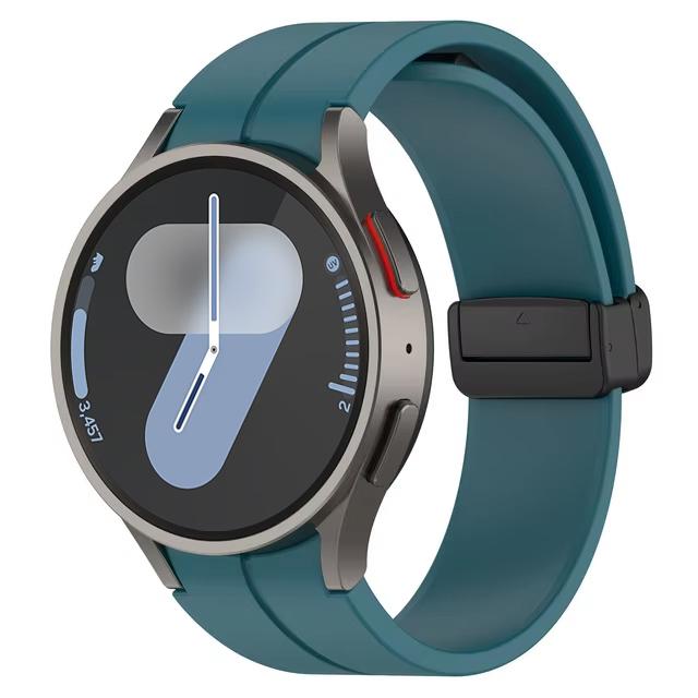 Ремешок для Samsung Watch 6 ремешок 7/4/5/5 Pro/4 6 classic 44мм 40мм Без зазоров Магнитный ремень Силиконовый браслет correa Galaxy Watch 7