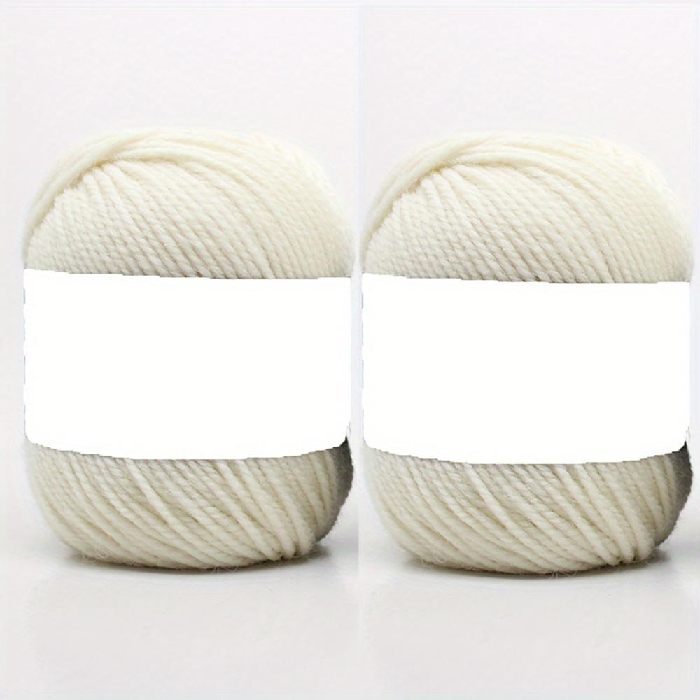 2 шт. роскошной пряжи из смеси шерсти, яка и кашемира, мягкой и теплой для самостоятельного вязания/вязания крючком шарфов, шапок, свитеров, идеально подходящих для подарков ручной работы