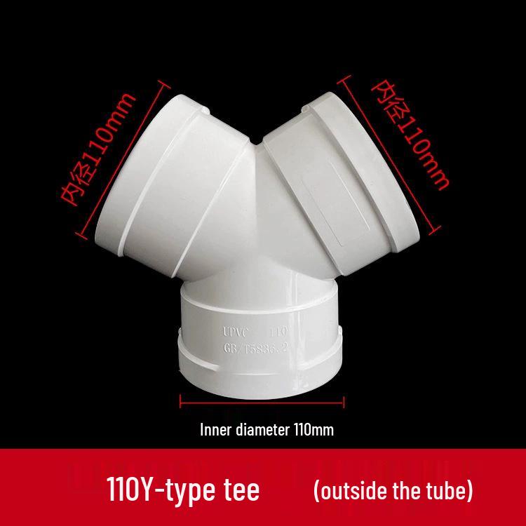 PVC Drainage Reducing Unequal Tee with Inspection and Socket Spigot