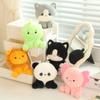 Cute Forest Animals Stuffed Doll Adorable Cat Lion Panda Dinosaur Axolotl Plush Toys Soft Sleep Appease Pillow for Kids Gift