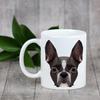 Boston Terrier, Boston Bull Terrier -Kubek Ze Zdjęciem I Napisem Geometryczny Pies Art-Dog